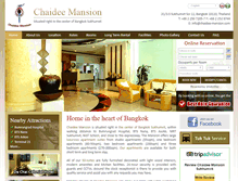 Tablet Screenshot of chaidee-mansion.com